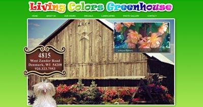 Living Colors Greenhouse Website
